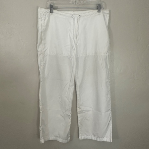 James Perse Cropped Drawstring Pants JP size 3 35" waist 25.5" inseam - Picture 2 of 4